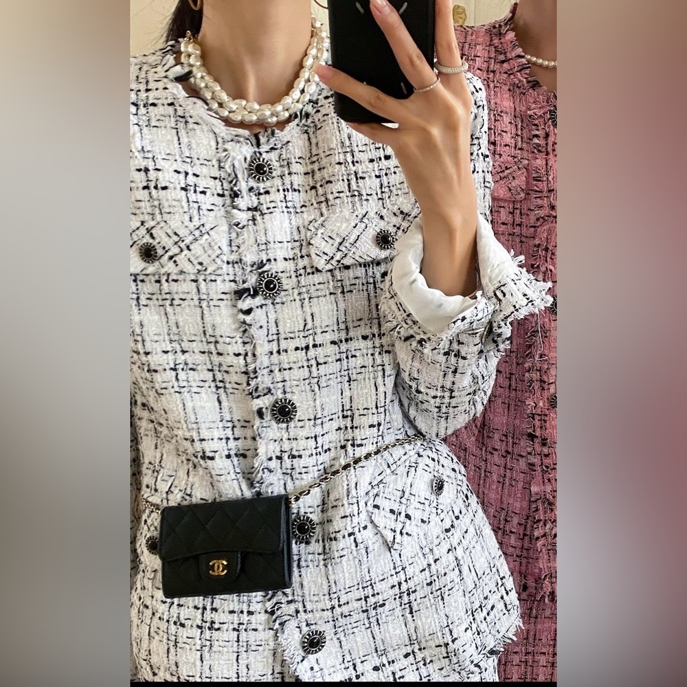 Plaid Tweed Blazer